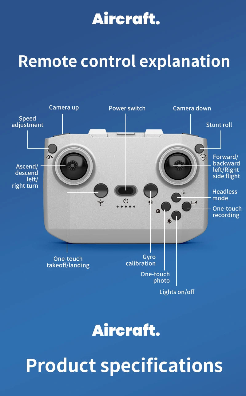 New H135 Mini Drone WIFI FPV Hover Professional 4K Camera Pocket Coloful Lights Dron Rc Plane Foldable Quadcopter RC Toys Gifts