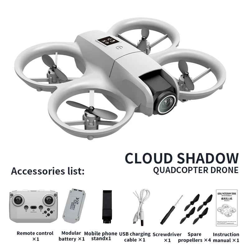 New H135 Mini Drone WIFI FPV Hover Professional 4K Camera Pocket Coloful Lights Dron Rc Plane Foldable Quadcopter RC Toys Gifts